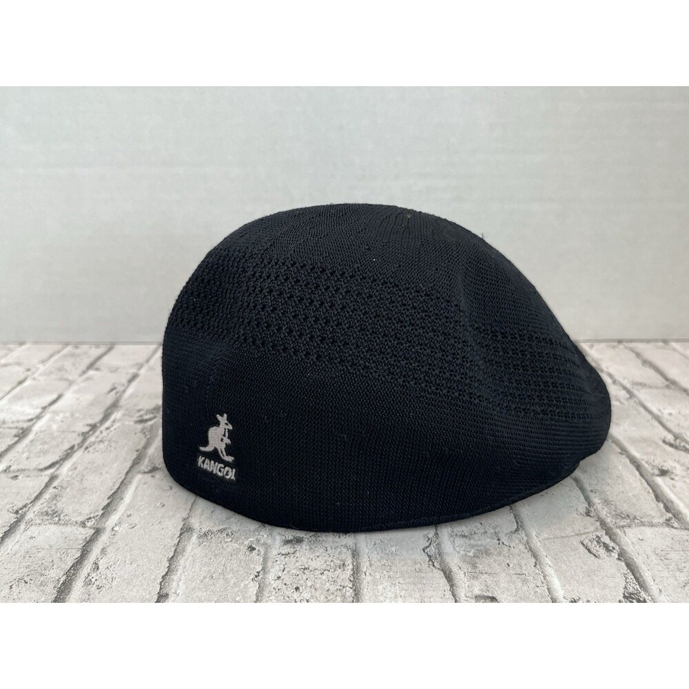 100% Authentic Mens KANGOL Tropic Ventair 504 Black Bermuda Flat Cap Small